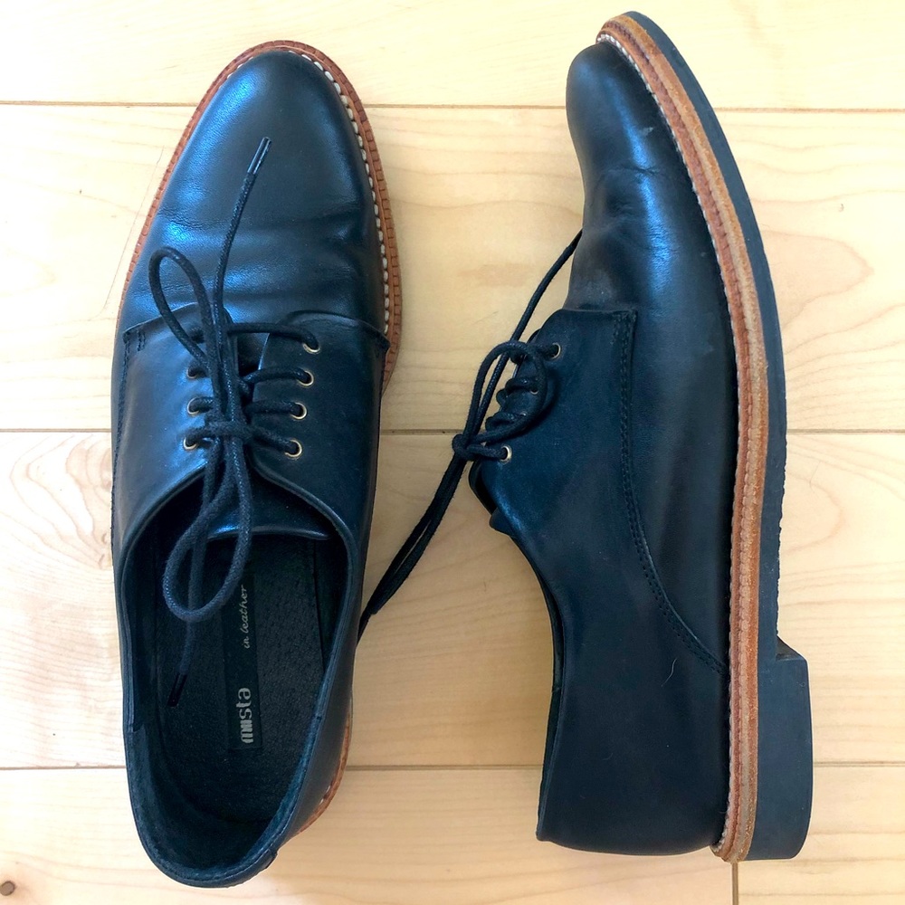 Miista oxfords / black leather / size 38